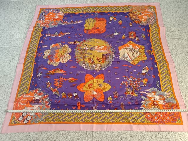 Foulard Hermes seda 2009 "Ballade de Heian"