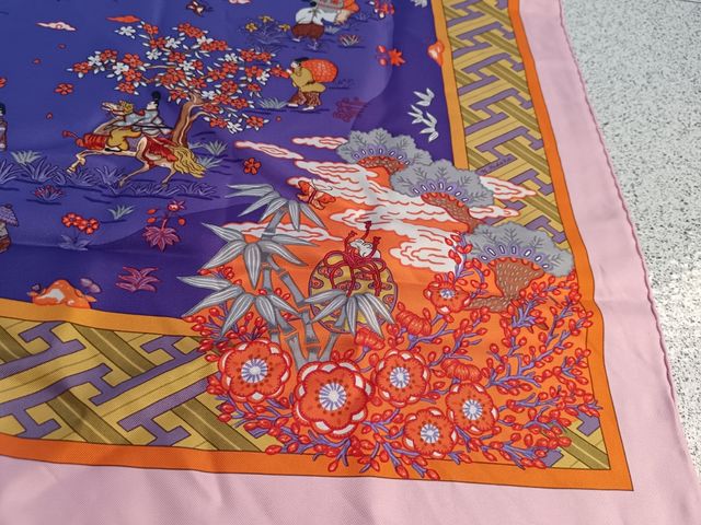 Foulard Hermes seda 2009 "Ballade de Heian"