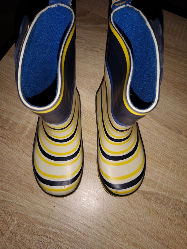 Botas lluvia niño rayas