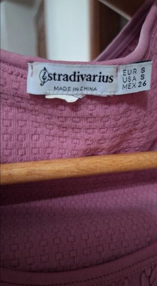 Crop Stradivarius rosa | Talla S