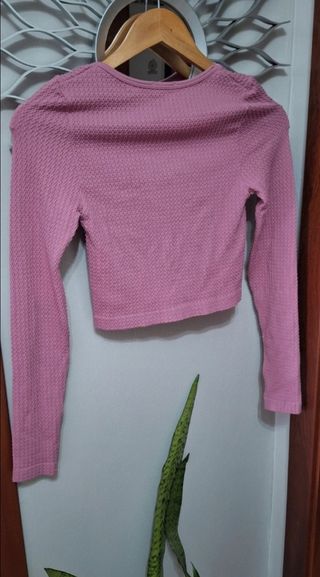 Crop Stradivarius rosa | Talla S