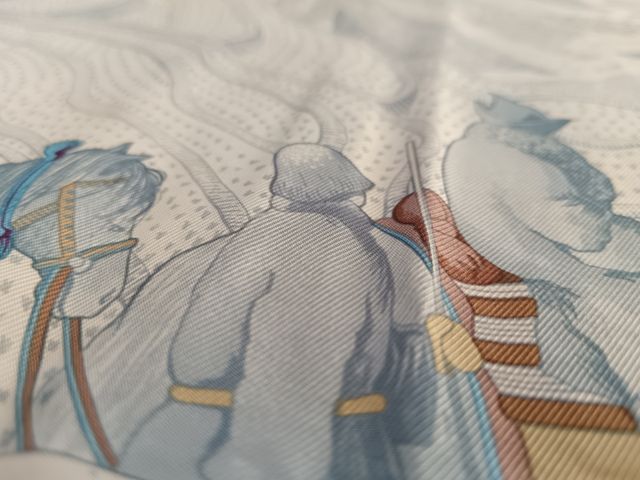 Foulard Hermes 2009 "La Femme aux Semelles de vent