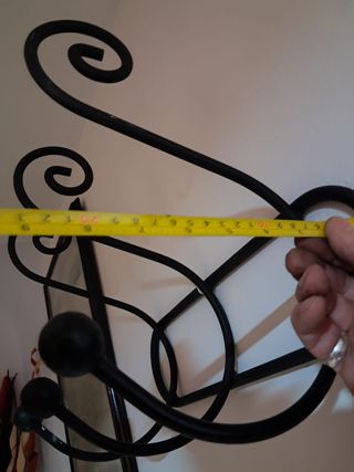 Perchero 3 ganchos - Hierro forjado