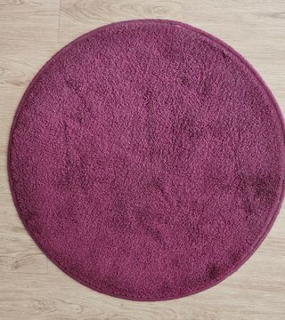 Alfombra redonda morada