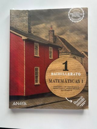 Libro de texto de Matemáticas I 1° Bachillerato. 