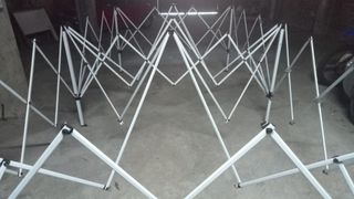 Estructura metálica para carpa blanca