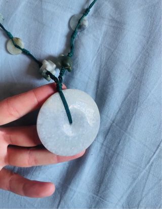 Collana Giada Birmana Disco Sacro
