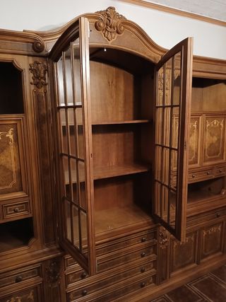 Mueble salón madera estilo clásico