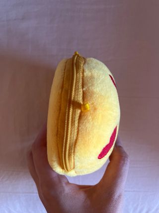 Monedero Peluche Emoticono Amarillo Nuevo