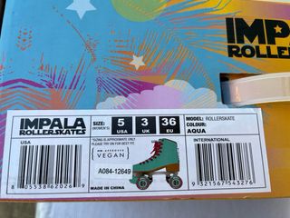 Patines Impala turquesa 4 ruedas