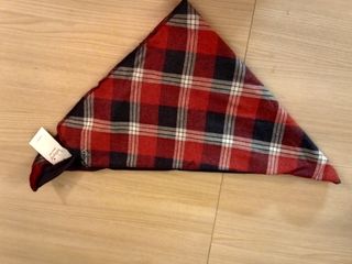 Bandana scozzese rossa