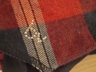Bandana scozzese rossa