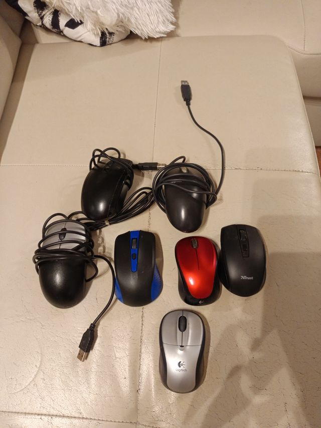 6 Ratones PC - Dell, Logitech