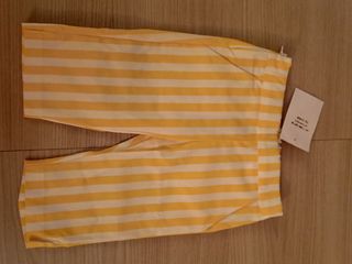 Shorts estivi gialli a righe