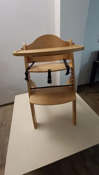 Trona bebé madera