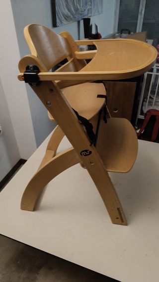 Trona bebé madera