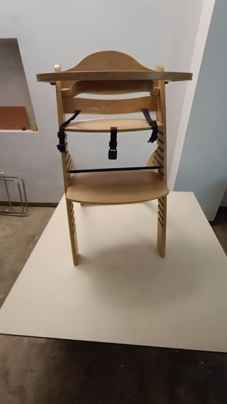 Trona bebé madera