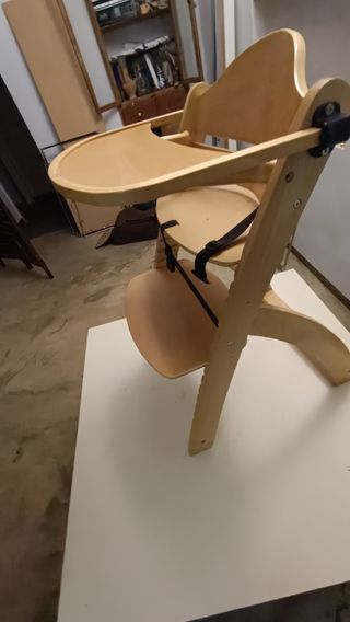 Trona bebé madera