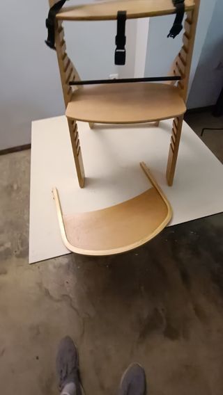 Trona bebé madera