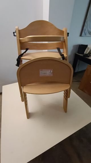 Trona bebé madera