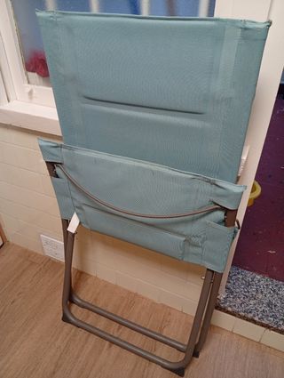Silla plegable azul celeste