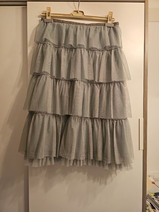Falda tul Miss Selfridge gris