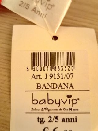 Bandana rossa cuori