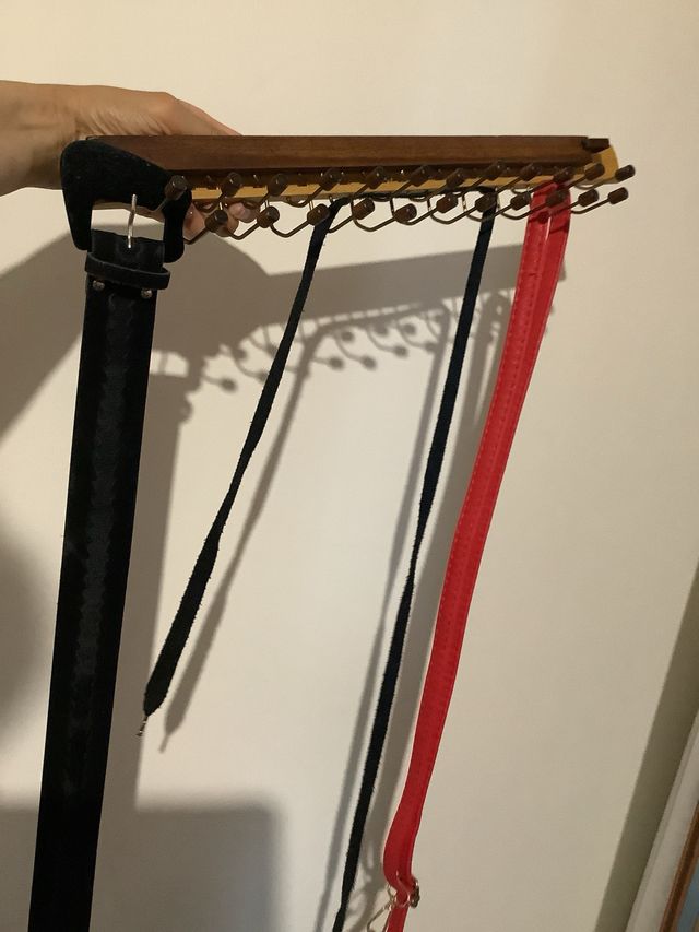 Porta Cinture Legno Vintage