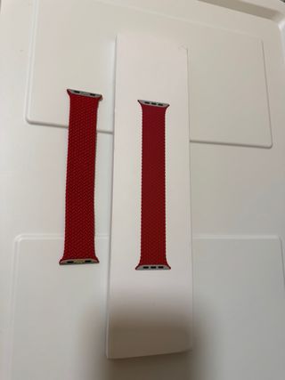 Correa Apple Watch 44mm roja talla 7
