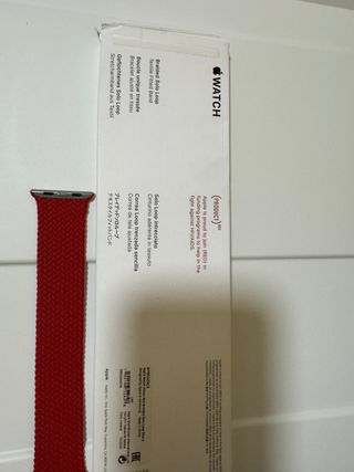 Correa Apple Watch 44mm roja talla 7
