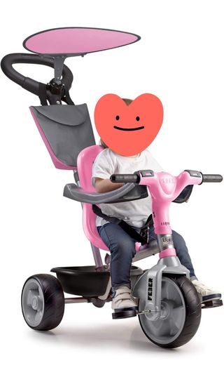 Triciclo infantil rosa