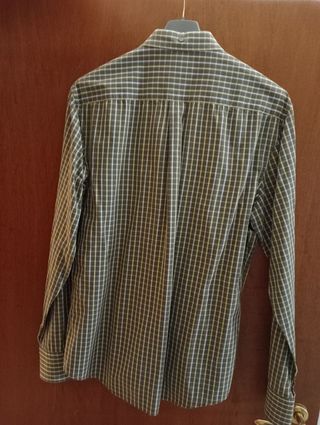 Camicia Esprit verde oliva e beige