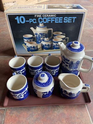 Juego café 10 piezas - Cerámica fina