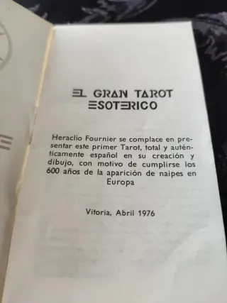 Tarot Esotérico: El Gran Tarot. Consagrado