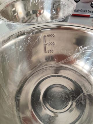 Pack 5 boles acero inoxidable sin estrenar