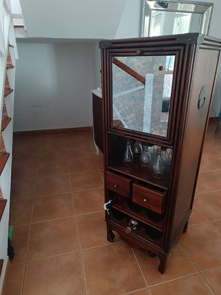 Mueble bar madera - Botellero