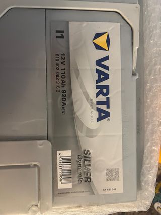 Batería Coche Varta 12V 110Ah