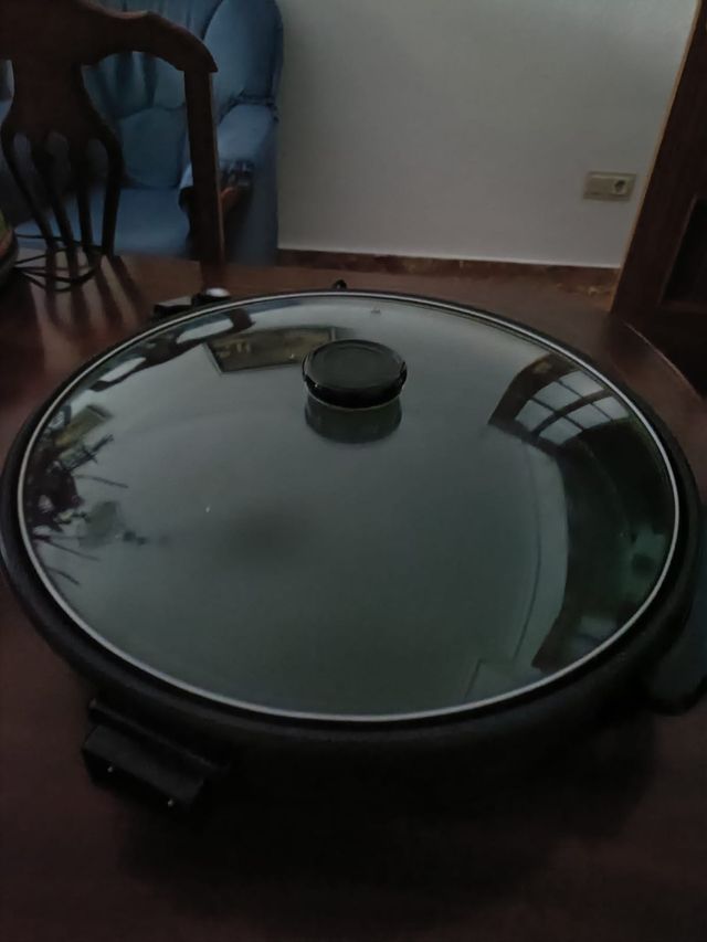 Sartén grill multifuncional negra