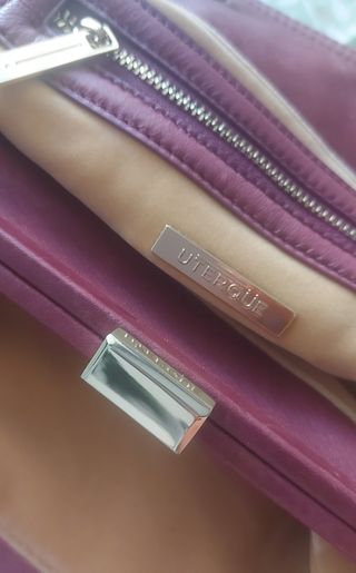 Bolso Uterque piel rojo