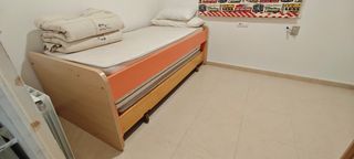 Cama nido infantil con 2 somieres y comoda