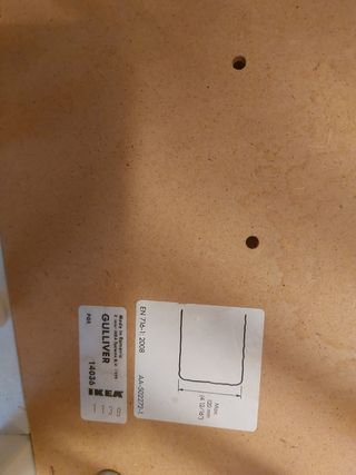 Cuna bebé Ikea Gulliver blanca