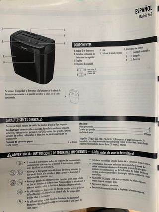 Destructora papel Fellowes - Trituradora