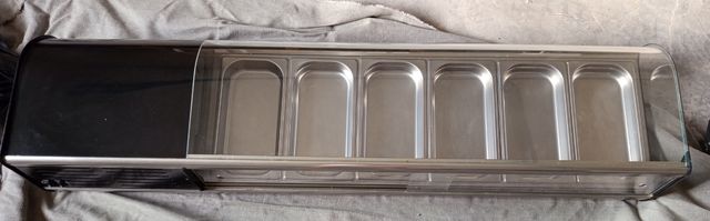 Vitrina hostelería 6 bandejas acero