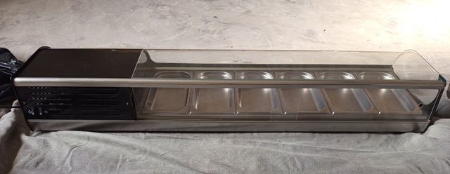 Vitrina hostelería 6 bandejas acero