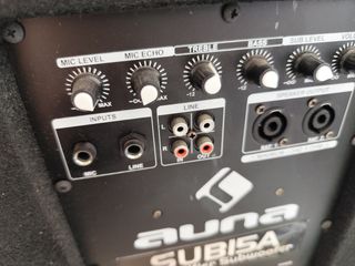 Subwoofer Altavox 600w 15" activo con 2 salidas pa