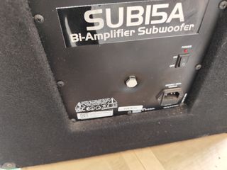 Subwoofer Altavox 600w 15" activo con 2 salidas pa