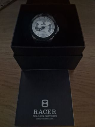 Reloj Racer esfera blanca