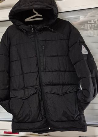 Chaqueta acolchada negra hombre