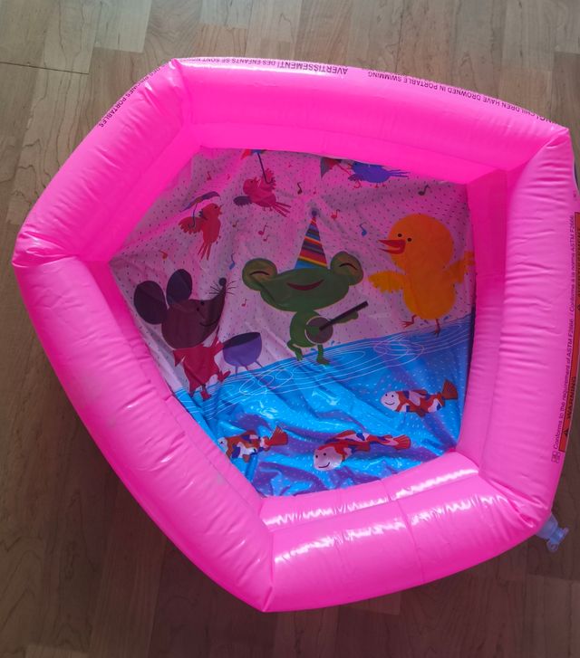 Piscina infantil rosa