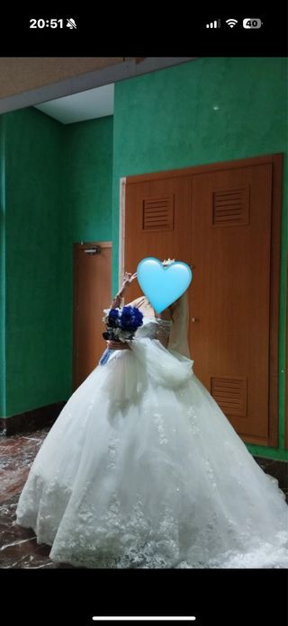 Vestido novia blanco 